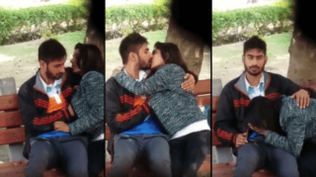 Young Desi Couple Secretly Recorded Making Out On Park Bench β Girl In Love Sucks Dick Sensually